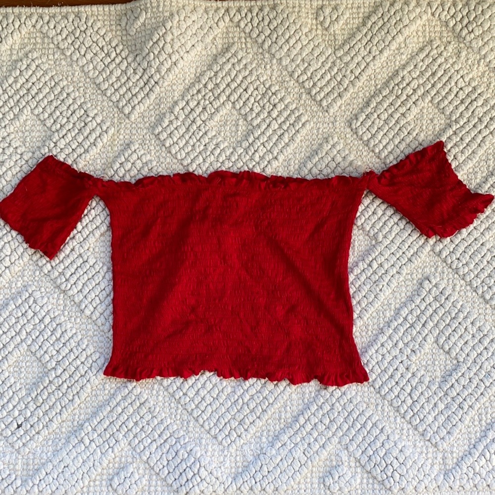 Smocked Crop Top
